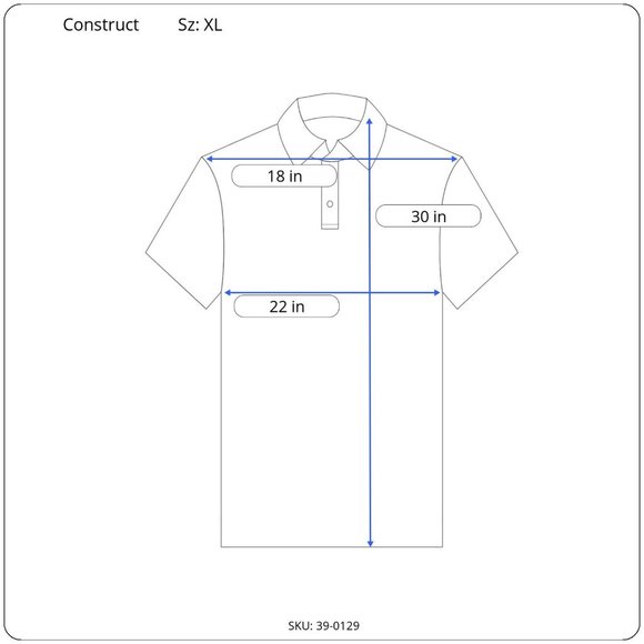 Construct Golf Shirt Aqua Green Palms & Tiger Sz XL - Picture 9 of 9
